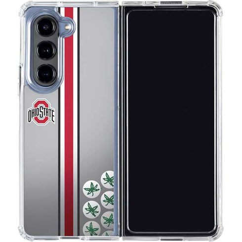 Ohio State University Buckeyes Galaxy Z Fold5 5G Clear Case