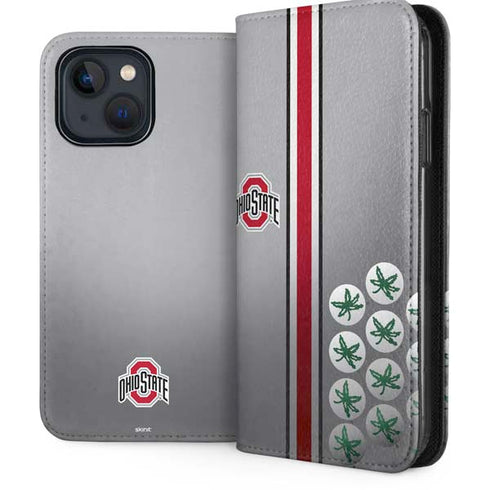 Ohio State University Buckeyes iPhone 15 Plus Folio Case