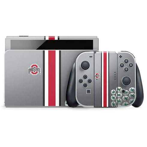Ohio State University Buckeyes Nintendo Switch OLED (2021) Skin