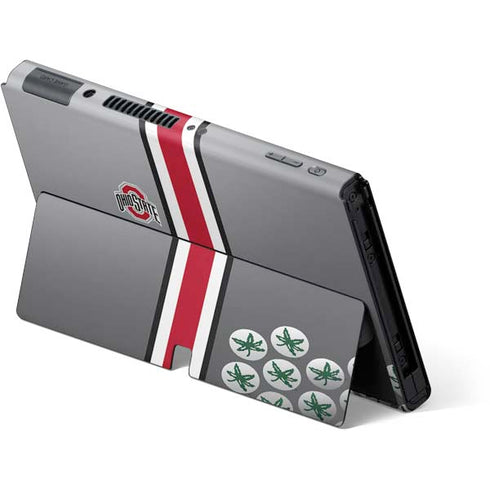 Ohio State University Buckeyes Nintendo Switch OLED (2021) Skin