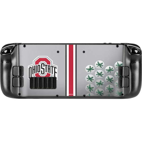 Ohio State University Buckeyes Steam Deck Handheld Gaming Computer Skin