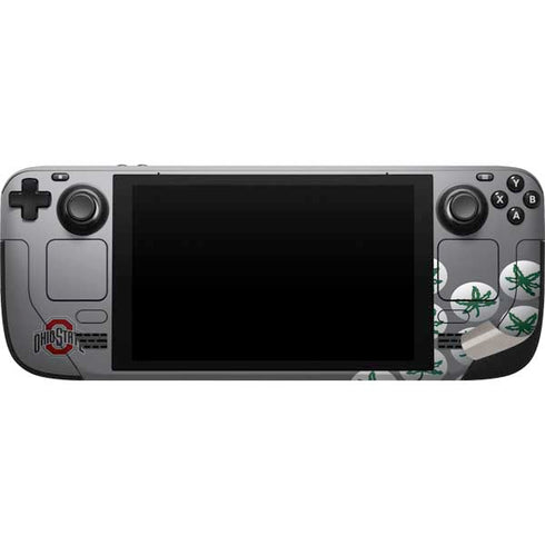 Ohio State University Buckeyes Steam Deck Handheld Gaming Computer Skin