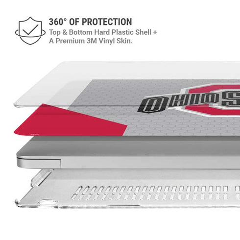 Ohio State University OSU MacBook Air 13in M1 (2021) Case plus Skin