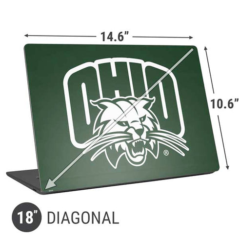 Ohio University Ohio University Outline Universal Laptop 18in (14.6 x 10.6in) Skin