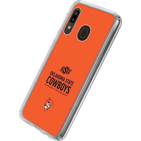 Oklahoma State University OK Cowboys Est 1890 Galaxy A20 Clear Case