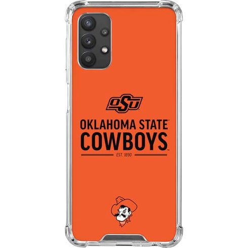 Oklahoma State University OK Cowboys Est 1890 Galaxy A32 5G Clear Case