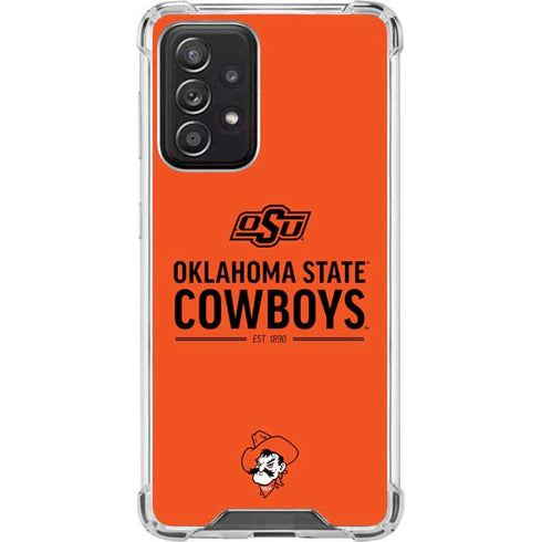Oklahoma State University OK Cowboys Est 1890 Galaxy A52 5G Clear Case