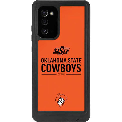 Oklahoma State University OK Cowboys Est 1890 Galaxy Note20 5G Waterproof Case