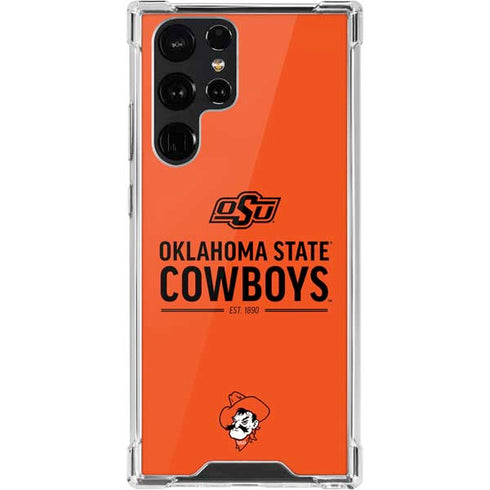Oklahoma State University OK Cowboys Est 1890 Galaxy S22 Ultra Clear Case