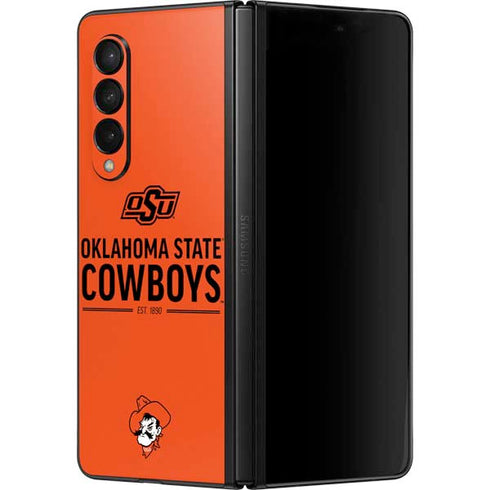 Oklahoma State University OK Cowboys Est 1890 Galaxy Z Fold3 5G Skin