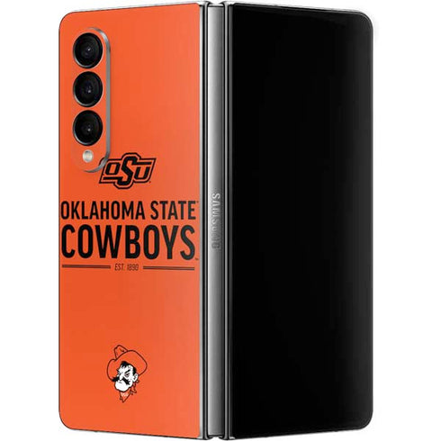 Oklahoma State University OK Cowboys Est 1890 Galaxy Z Fold4 5G Skin