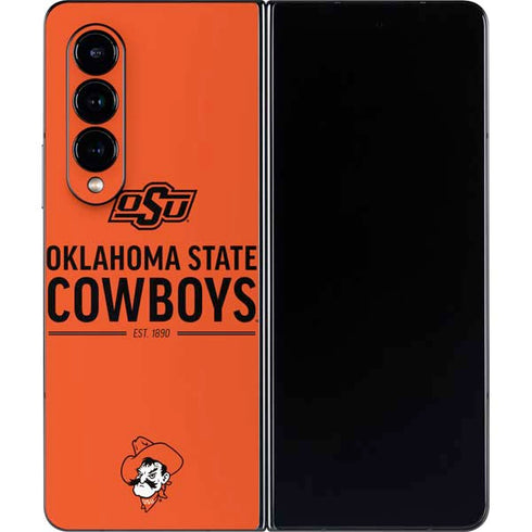 Oklahoma State University OK Cowboys Est 1890 Galaxy Z Fold4 5G Skin