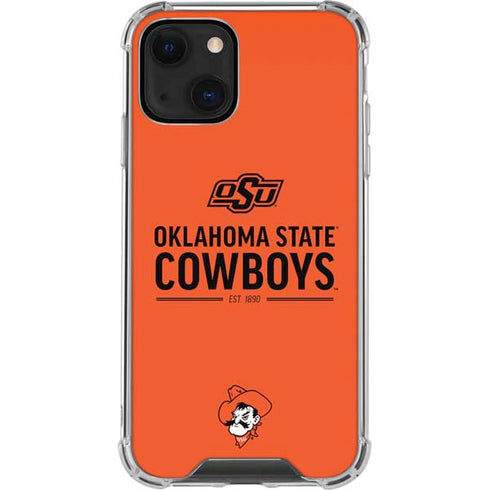 Oklahoma State University OK Cowboys Est 1890 iPhone 14 Plus Clear Case