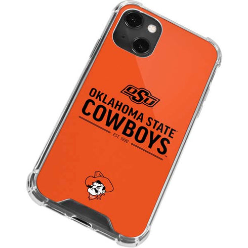 Oklahoma State University OK Cowboys Est 1890 iPhone 14 Plus Clear Case