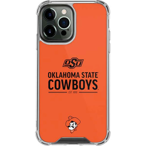 Oklahoma State University OK Cowboys Est 1890 iPhone 14 Pro Max Clear Case