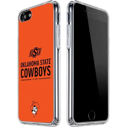 Oklahoma State University OK Cowboys Est 1890 iPhone SE (2nd & 3rd Gen) Clear Case