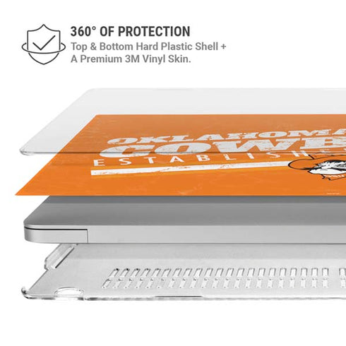 Oklahoma State University OK Cowboys Est 1890 MacBook Pro 16in (2019-20) Case plus Skin