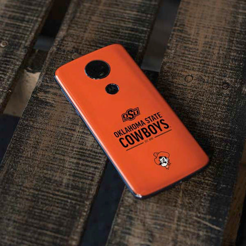 Oklahoma State University OK Cowboys Est 1890 Moto E5 Plus Skin