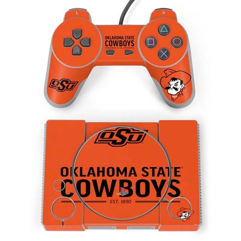 Oklahoma State University OK Cowboys Est 1890 PlayStation Classic Bundle Skin