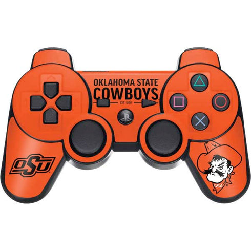 Oklahoma State University OK Cowboys Est 1890 PS3 Dual Shock wireless controller Skin