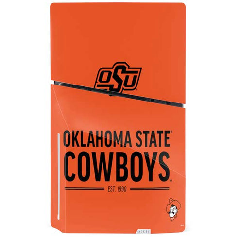 Oklahoma State University OK Cowboys Est 1890 PS5 Slim Disk Console Skin
