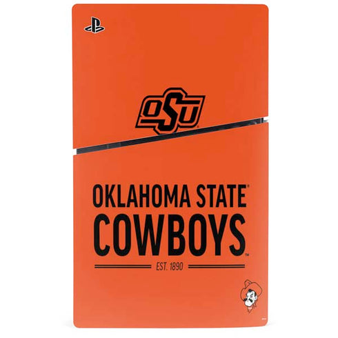 Oklahoma State University OK Cowboys Est 1890 PS5 Slim Digital Edition Console Skin