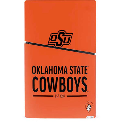 Oklahoma State University OK Cowboys Est 1890 PS5 Slim Digital Edition Console Skin