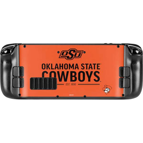 Oklahoma State University OK Cowboys Est 1890 Steam Deck Handheld Gaming Computer Skin
