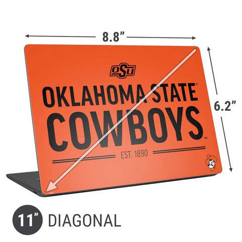 Oklahoma State University OK Cowboys Est 1890 Universal Laptop 11in (8.8 x 6.2in) Skin