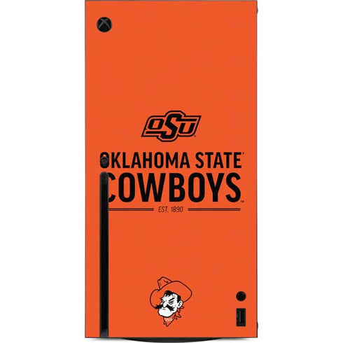 Oklahoma State University OK Cowboys Est 1890 Xbox Series X Console Skin