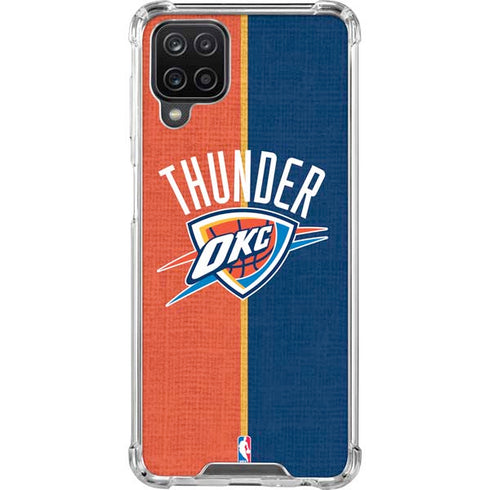 NBA OKC Thunder Split Galaxy A12 Clear Case