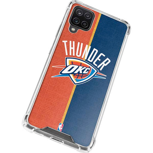 NBA OKC Thunder Split Galaxy A12 Clear Case