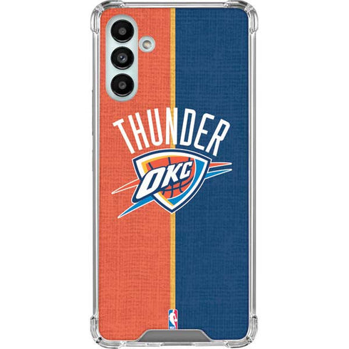 NBA OKC Thunder Split Galaxy A13 5G Clear Case