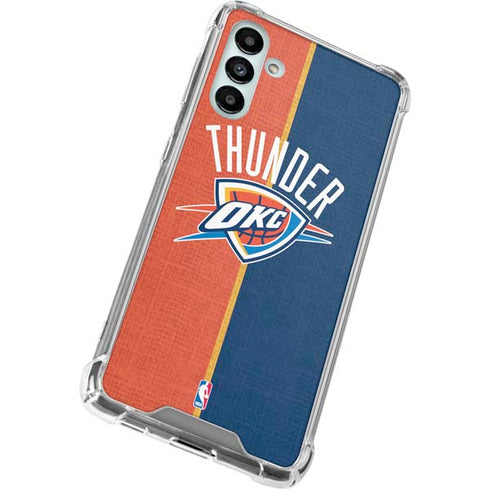 NBA OKC Thunder Split Galaxy A13 5G Clear Case
