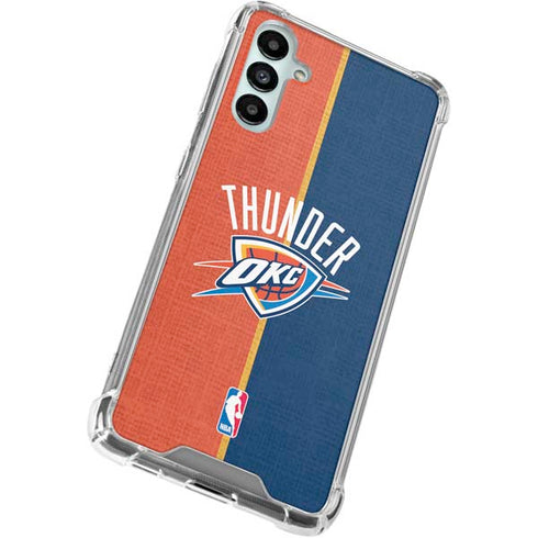 NBA OKC Thunder Split Galaxy A15 5G Clear Case