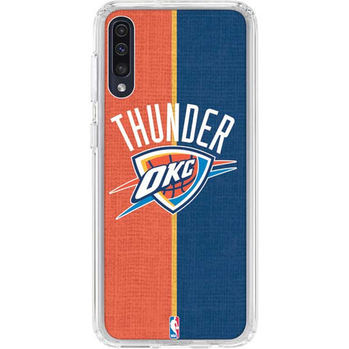 NBA OKC Thunder Split Galaxy A50 Clear Case