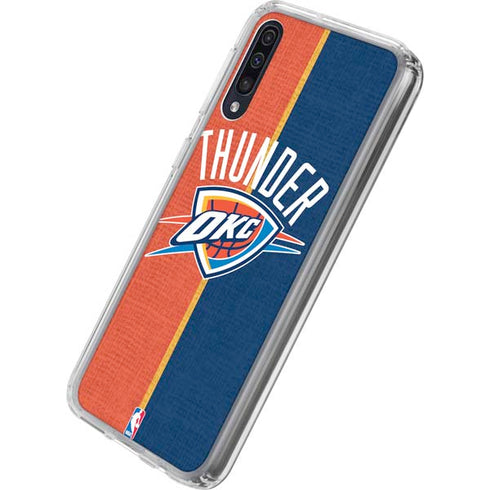 NBA OKC Thunder Split Galaxy A50 Clear Case