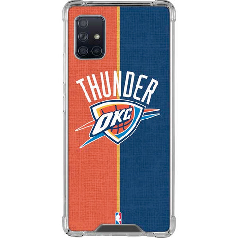 NBA OKC Thunder Split Galaxy A51 5G Clear Case