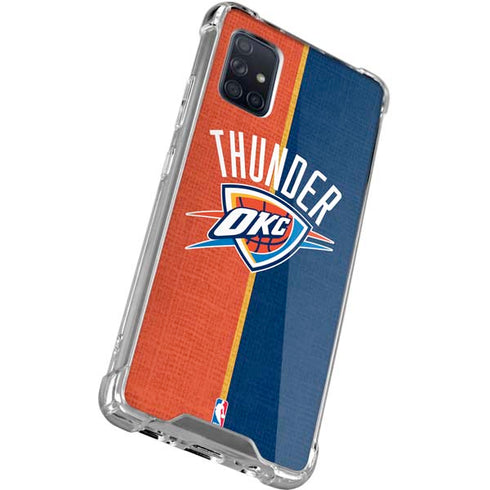 NBA OKC Thunder Split Galaxy A51 5G Clear Case