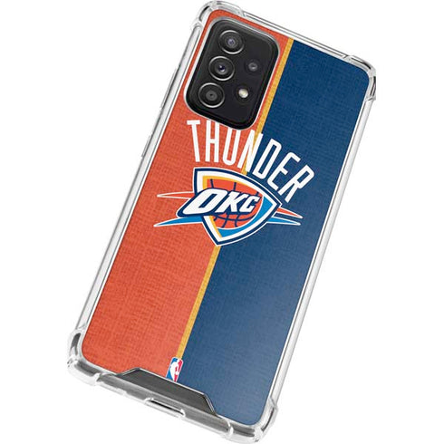 NBA OKC Thunder Split Galaxy A52 5G Clear Case