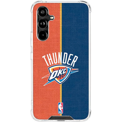 NBA OKC Thunder Split Galaxy A54 5G Clear Case