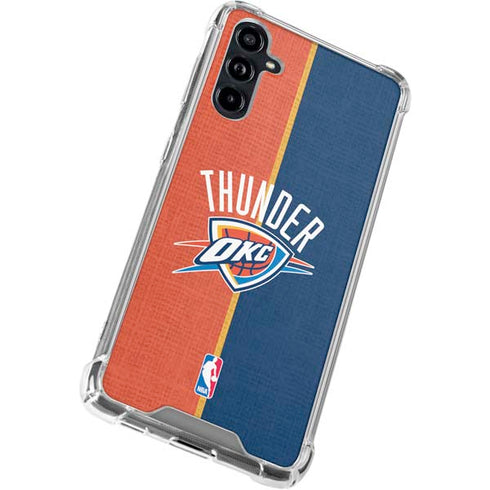 NBA OKC Thunder Split Galaxy A54 5G Clear Case