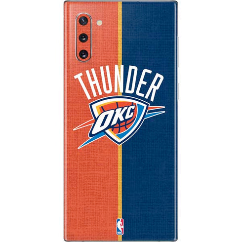 NBA OKC Thunder Split Galaxy Note 10 Skin