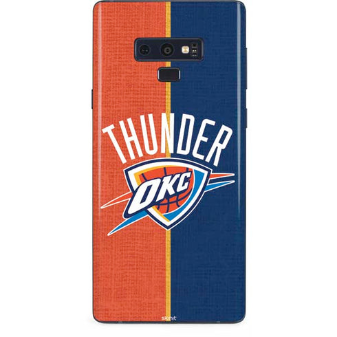 NBA OKC Thunder Split Galaxy Note 9 Skin