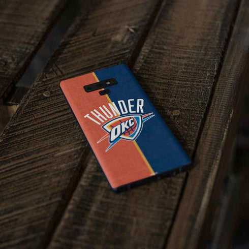 NBA OKC Thunder Split Galaxy Note 9 Skin