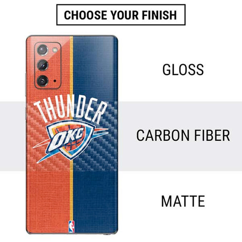 NBA OKC Thunder Split Galaxy Note20 5G Skin