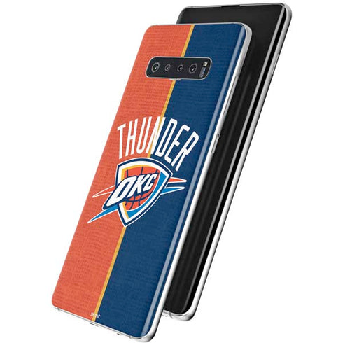 NBA OKC Thunder Split Galaxy S10 Plus Skin