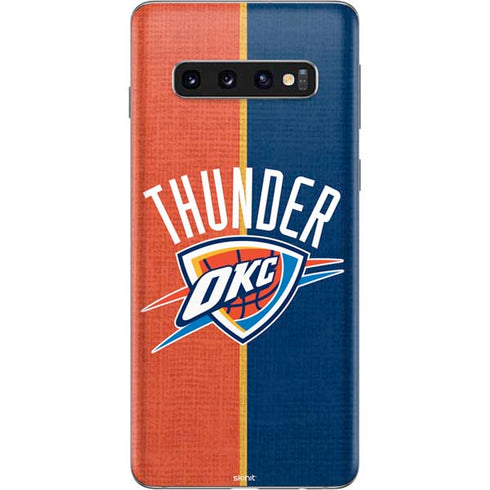 NBA OKC Thunder Split Galaxy S10 Skin