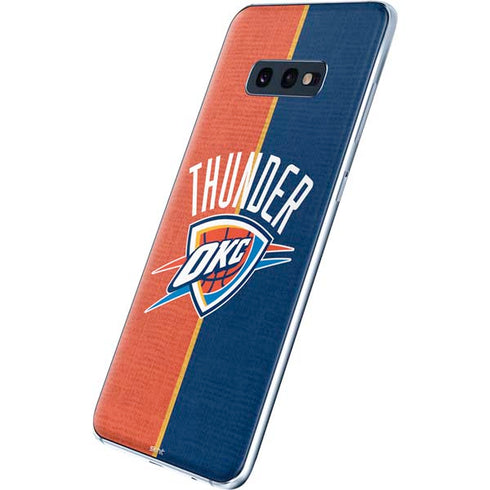 NBA OKC Thunder Split Galaxy S10e Skin