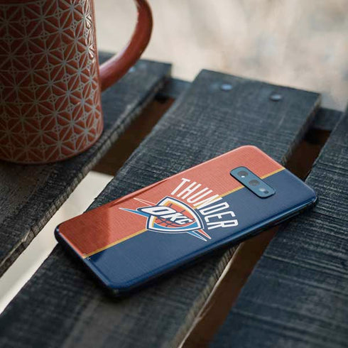 NBA OKC Thunder Split Galaxy S10e Skin